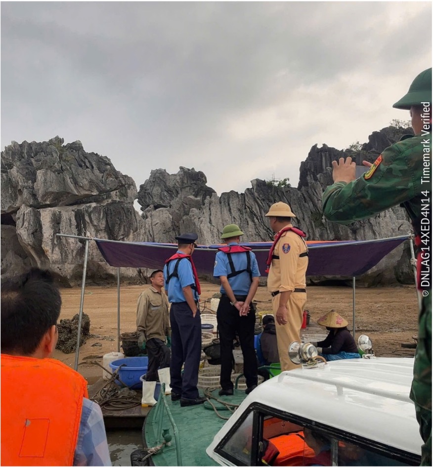 Tiếp tục phát hiện hoạt động nuôi trồng thủy sản trái phép trên vịnh Hạ Long