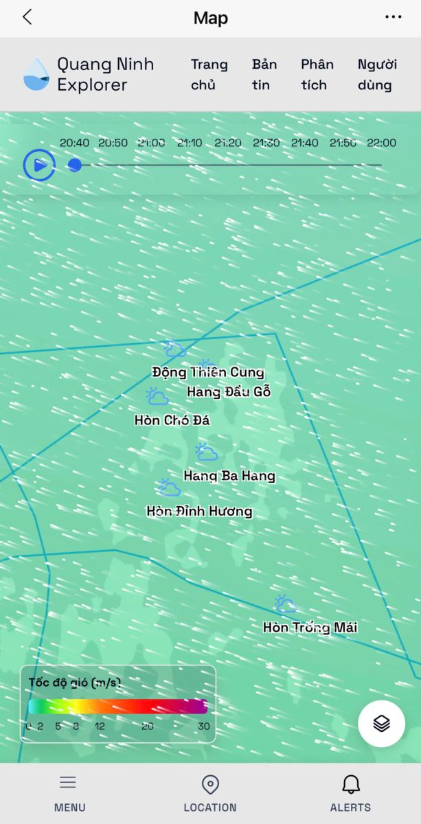 Dự kiến đưa ứng dụng cảnh báo lốc, sét sớm trên vịnh Hạ Long chính thức hoạt động trong tháng 5/2026