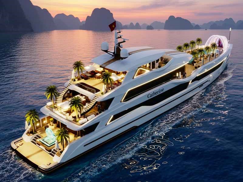 Khám phá du thuyền đồng hành cùng hoa hậu thế giới tham quan vịnh Hạ Long