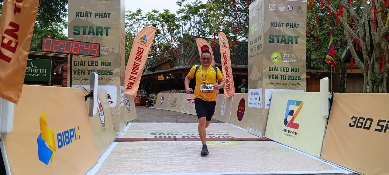 Viên chức, người lao động Ban Quản lý Di sản thế giới vịnh Hạ Long – Yên Tử tham gia Giải leo núi Yên Tử 2026, lọt tốp 30