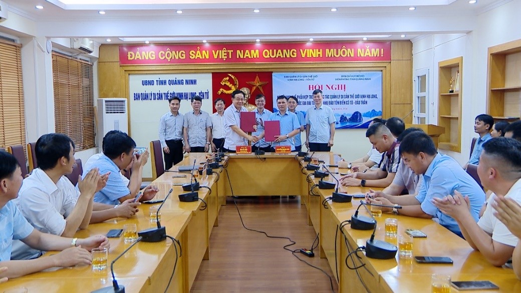 Ký kết Quy chế phối hợp quản lý di sản thế giới vịnh Hạ Long, vườn Quốc gia Bái Tử Long và Khu Bảo tồn biển Cô Tô – Đảo Trần giữa Ban Quản lý di sản thế giới vịnh Hạ Long và Ban chỉ huy Bộ đội Biên phòng tỉnh Quảng Ninh