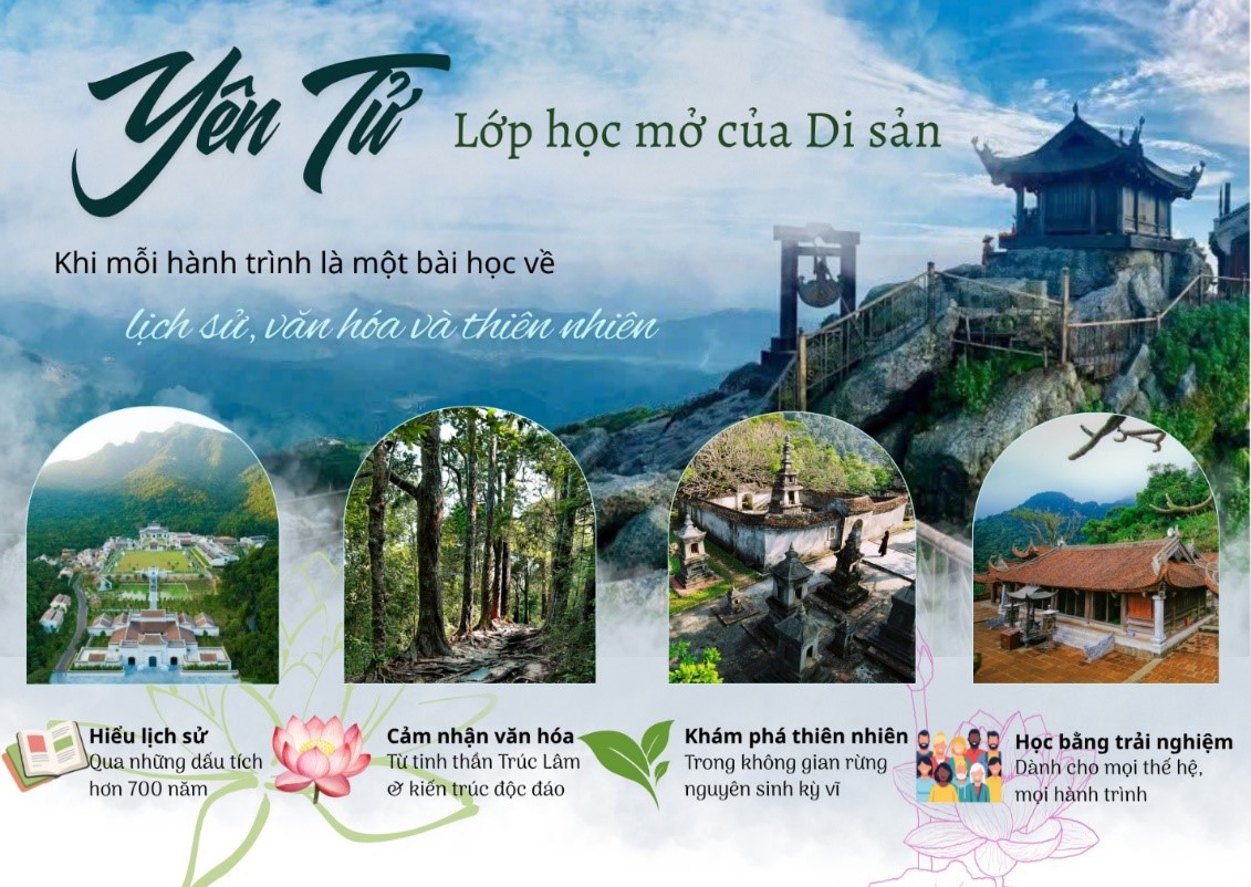 Yên Tử – “Lớp học mở” của Di sản: Khi mỗi hành trình là một bài học về lịch sử, văn hóa và thiên nhiên